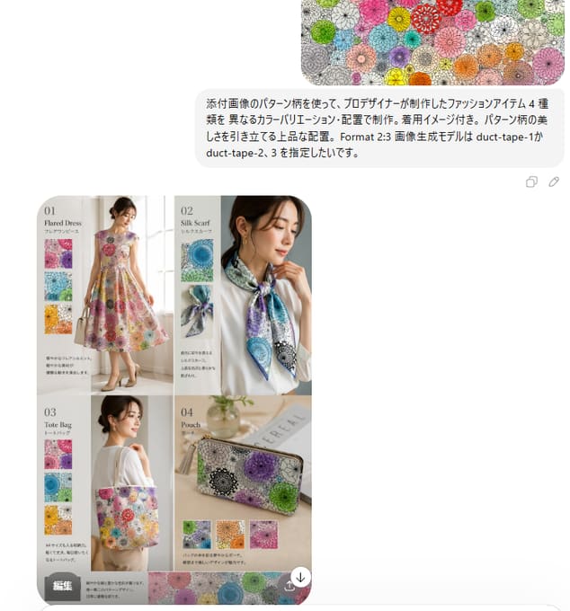 雅致图案四款时尚单品设计